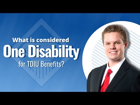 What is Considered One Disability for TDIU Benefits?