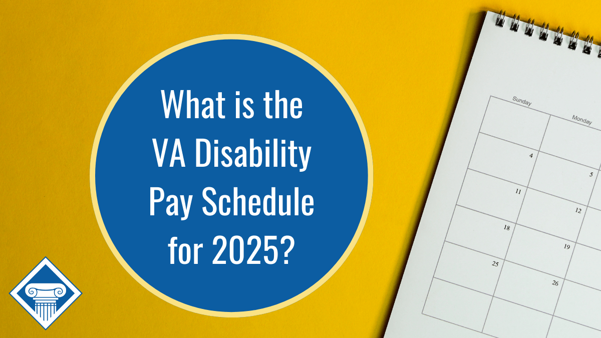 What is the VA disability pay schedule for 2025?