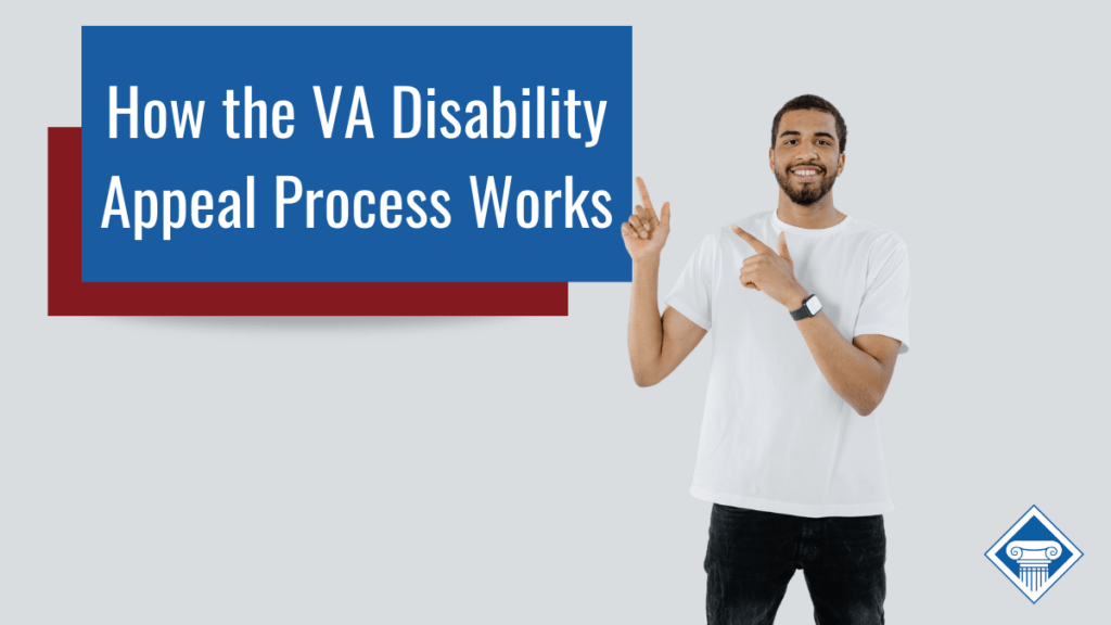 Man pointing to the title of the article: How the VA disability appeal process works