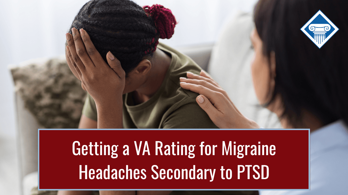 VA ratings for migraine headaches secondary to PTSD
