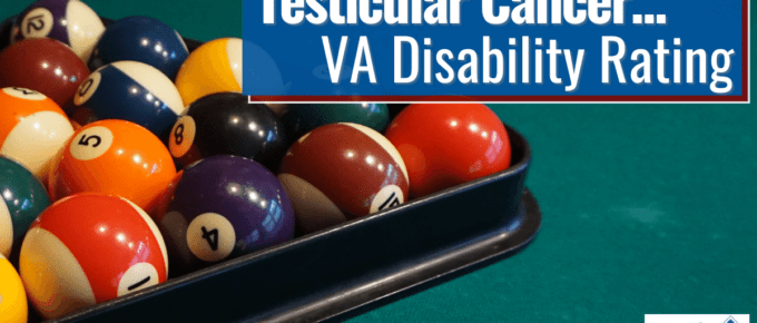 text: Testicular Cancer VA Disability Rating Image: Billiard balls