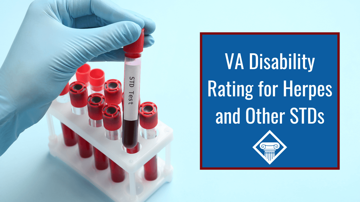 VA Disability Rating for Herpes and Other STDs