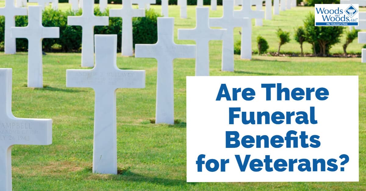 Veteran cemetery with our title over the top: "Are there Furneral benefits for veterans?"